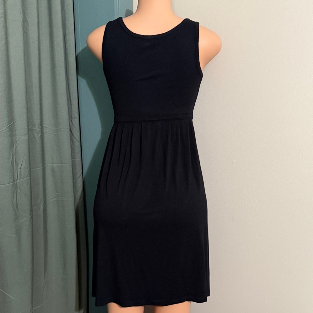 Mercer & Madison Black Empire Waist Skater Dress | Size XS - Picture 2 of 3